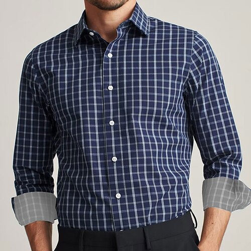 Men's Shirt Plaid Turndown Blue 3D Print Outdoor Street Long Sleeve Button-Down Print Clothing Apparel Fashion Business Casual Breathable
Men's Shirt Plaid Turndown Blue 3D Print Outdoor Street Long Sleeve Button-Down Print Clothing Apparel Fashion Business Casual Breathable