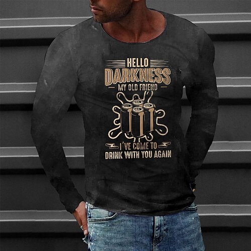 Men's T shirt Tee Tee Graphic Round Neck Black Army Green Brown Navy Blue Long Sleeve 3D Print Casual Daily Print Tops Fashion Designer Comfortable Big and Tall
Men's T shirt Tee Tee Graphic Round Neck Black Army Green Brown Navy Blue Long Sleeve 3D Print Casual Daily Print Tops Fashion Designer Comfortable Big and Tall