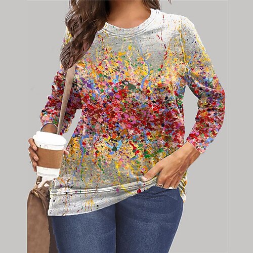 Women's Plus Size Tops Pullover Sweatshirt Hoodie Sweatshirt Letter Print Long Sleeve Crewneck Streetwear Daily Vacation Microfiber Fall Winter Blue Purple
Women's Plus Size Tops Pullover Sweatshirt Hoodie Sweatshirt Letter Print Long Sleeve Crewneck Streetwear Daily Vacation Microfiber Fall Winter Blue Purple