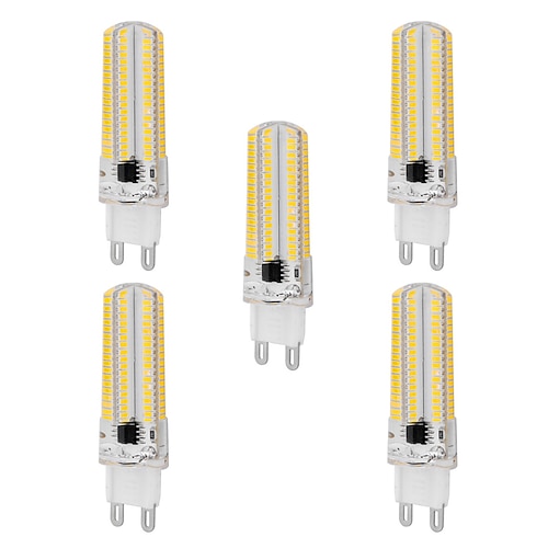 

5pcs 10W LED Corn Light Bulb 1000lm G9 Bi Pin 152LEDs SMD 3014 Dimmable Warm White Cold White for Ceiling Light (100W Halogen Equivalent) 220-240V