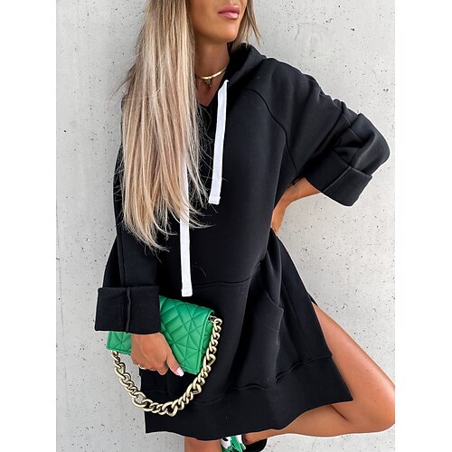 Women's Pullover Hoodie Sweatshirt Plain Front Pocket Daily Weekend Streetwear Casual Hoodies Sweatshirts Green Black
Women's Pullover Hoodie Sweatshirt Plain Front Pocket Daily Weekend Streetwear Casual Hoodies Sweatshirts Green Black
