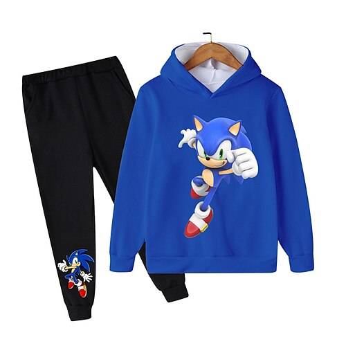 Kids Boys Hoodie Pants HoodieSet Clothing Set 2 Pieces Long Sleeve White Black Blue Cartoon Print Street Vacation Outdoor Fashion Comfort Cool Daily 3-12 Years
Kids Boys Hoodie Pants HoodieSet Clothing Set 2 Pieces Long Sleeve White Black Blue Cartoon Print Street Vacation Outdoor Fashion Comfort Cool Daily 3-12 Years