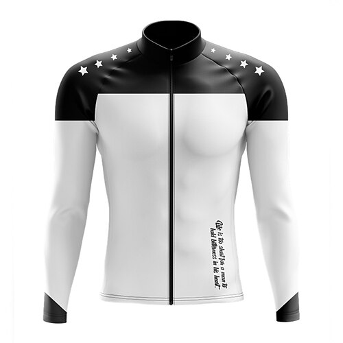21Grams Men's Cycling Jersey Long Sleeve Bike Top with 3 Rear Pockets Mountain Bike MTB Road Bike Cycling Breathable Quick Dry Moisture Wicking Reflective Strips White Color Block Polyester Spandex
21Grams Men's Cycling Jersey Long Sleeve Bike Top with 3 Rear Pockets Mountain Bike MTB Road Bike Cycling Breathable Quick Dry Moisture Wicking Reflective Strips White Color Block Polyester Spandex