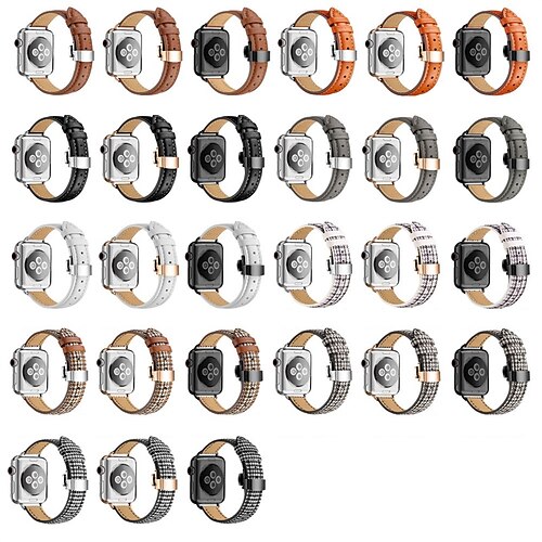Compatível com Pulseira Apple Watch 38mm 40mm 41mm 42mm 44mm 45mm 49mm Luxo Ajustável Fivela de aço inoxidável Couro Legitimo Tela pulseira de substituição para Série iwatch Ultra 8 7 6 5 4 3 2 1 SE
Compatível com Pulseira Apple Watch 38mm 40mm 41mm 42mm 44mm 45mm 49mm Luxo Ajustável Fivela de aço inoxidável Couro Legitimo Tela pulseira de substituição para Série iwatch Ultra 8 7 6 5 4 3 2 1 SE