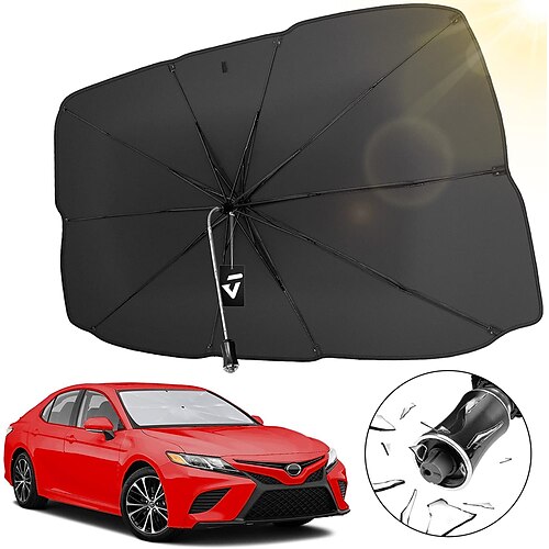 Windshield Sun Shade Umbrella, with Car Safety Hammer Bendable Shaft Foldable, for Truck, Automotive Interior Sun Protection
Windshield Sun Shade Umbrella, with Car Safety Hammer Bendable Shaft Foldable, for Truck, Automotive Interior Sun Protection