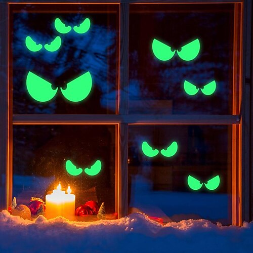 Halloween Stickers Luminous Eyes Ghost Hand Party Decoration Stickers Fluorescent Horror Wall Stickers Self-Adhesive for Halloween Party
Halloween Stickers Luminous Eyes Ghost Hand Party Decoration Stickers Fluorescent Horror Wall Stickers Self-Adhesive for Halloween Party