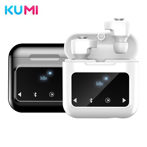 KUMI T1 True Wireless Headphones TWS Earbuds Bluetooth5.0 Stereo with Charging Box Built-in Mic for Apple Samsung Huawei Xiaomi MI Yoga Everyday Use Traveling Mobile Phone
KUMI T1 True Wireless Headphones TWS Earbuds Bluetooth5.0 Stereo with Charging Box Built-in Mic for Apple Samsung Huawei Xiaomi MI Yoga Everyday Use Traveling Mobile Phone