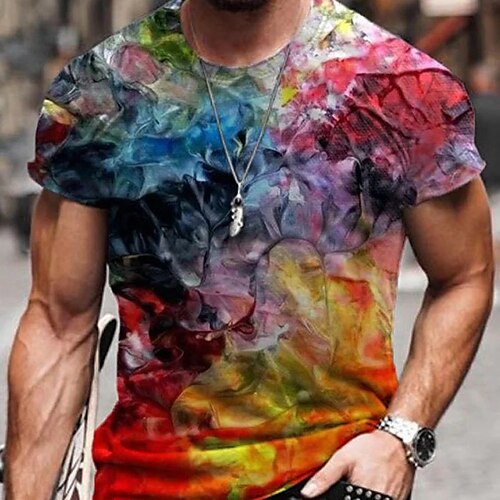 Men's Unisex T shirt Tee 3D Print Color Block Graphic Prints Crew Neck Street Daily Print Short Sleeve Tops Casual Big and Tall Sports Red / Summer / Summer
Men's Unisex T shirt Tee 3D Print Color Block Graphic Prints Crew Neck Street Daily Print Short Sleeve Tops Casual Big and Tall Sports Red / Summer / Summer