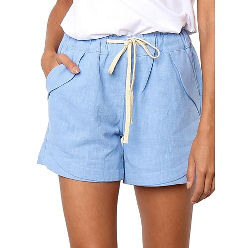 Women's Shorts Light Blue Green Light Green Mid Waist Casual / Sporty Athleisure Casual Weekend Side Pockets Micro-elastic Short Comfort Plain S M L XL 2XL
Women's Shorts Light Blue Green Light Green Mid Waist Casual / Sporty Athleisure Casual Weekend Side Pockets Micro-elastic Short Comfort Plain S M L XL 2XL