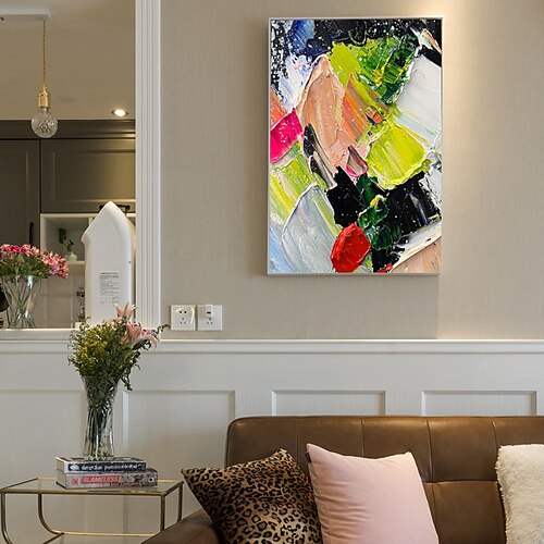 Oil Painting Handmade Hand Painted Wall Art Abstract Canvas Painting Home Decoration Decor Stretched Frame Ready to Hang
Oil Painting Handmade Hand Painted Wall Art Abstract Canvas Painting Home Decoration Decor Stretched Frame Ready to Hang