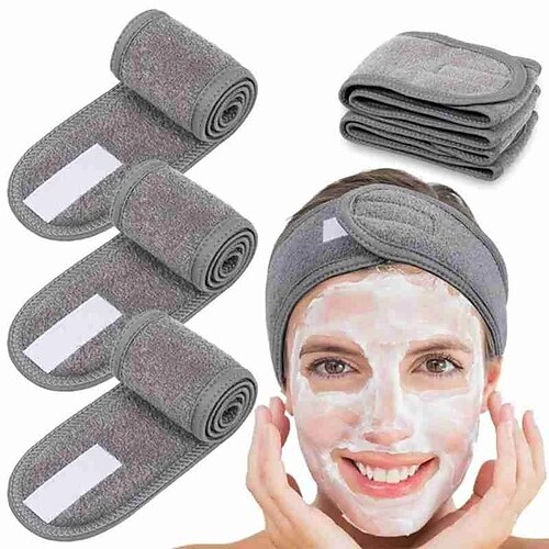 Adjustable Wide Hairband Makeup Head Band Toweling Hair Wrap Shower Cap Stretch Salon SPA Facial Headband Make Up Accessories 2pcs
Adjustable Wide Hairband Makeup Head Band Toweling Hair Wrap Shower Cap Stretch Salon SPA Facial Headband Make Up Accessories 2pcs
