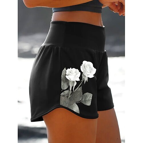Dame Shorts Sort Medium Talje Mode Designer Afslappet Weekend Trykt mønster Mikroelastisk Korte Komfort Blomst S M L XL XXL
Dame Shorts Sort Medium Talje Mode Designer Afslappet Weekend Trykt mønster Mikroelastisk Korte Komfort Blomst S M L XL XXL
