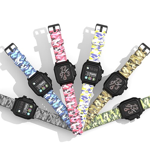 1PC Smart Watch Band with Case Compatible with Apple iWatch Series 6/5/4 / SE Series 7 for iWatch Smartwatch Strap Wristband PC TPU Waterproof Adjustable Breathable
1PC Smart Watch Band with Case Compatible with Apple iWatch Series 6/5/4 / SE Series 7 for iWatch Smartwatch Strap Wristband PC TPU Waterproof Adjustable Breathable