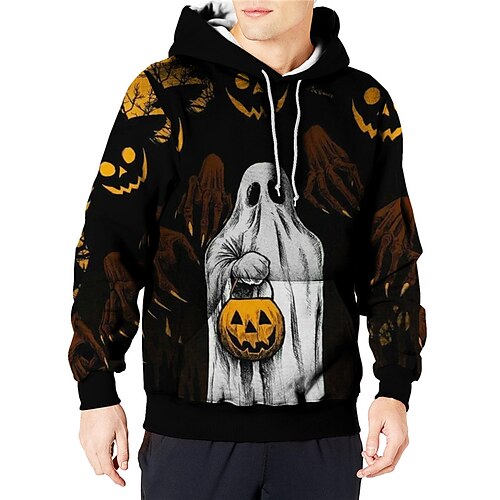 Men's Unisex Pullover Hoodie Sweatshirt Hooded Pumpkin Graphic Prints Print Daily Sports 3D Print Streetwear Designer Hoodies Sweatshirts Long Sleeve Black
Men's Unisex Pullover Hoodie Sweatshirt Hooded Pumpkin Graphic Prints Print Daily Sports 3D Print Streetwear Designer Hoodies Sweatshirts Long Sleeve Black