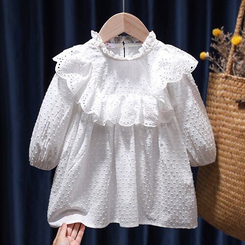 Kids Girls' Dress Solid Colored A Line Dress Asymmetrical Dress Daily Cotton Long Sleeve Princess Dress 2-6 Years Winter Yellow White
Kids Girls' Dress Solid Colored A Line Dress Asymmetrical Dress Daily Cotton Long Sleeve Princess Dress 2-6 Years Winter Yellow White