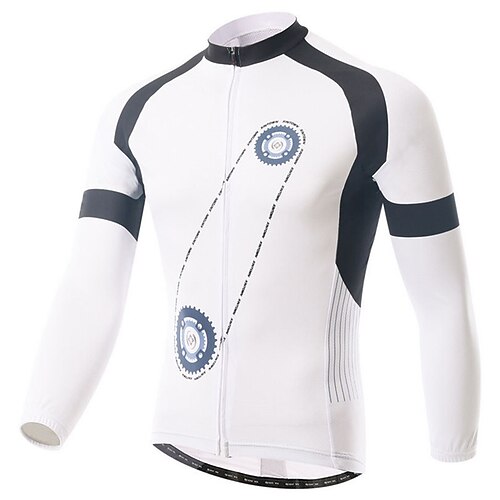 21Grams Men's Cycling Jersey Long Sleeve Bike Top with 3 Rear Pockets Mountain Bike MTB Road Bike Cycling Breathable Quick Dry Moisture Wicking Reflective Strips White Gear Polyester Spandex Sports
21Grams Men's Cycling Jersey Long Sleeve Bike Top with 3 Rear Pockets Mountain Bike MTB Road Bike Cycling Breathable Quick Dry Moisture Wicking Reflective Strips White Gear Polyester Spandex Sports