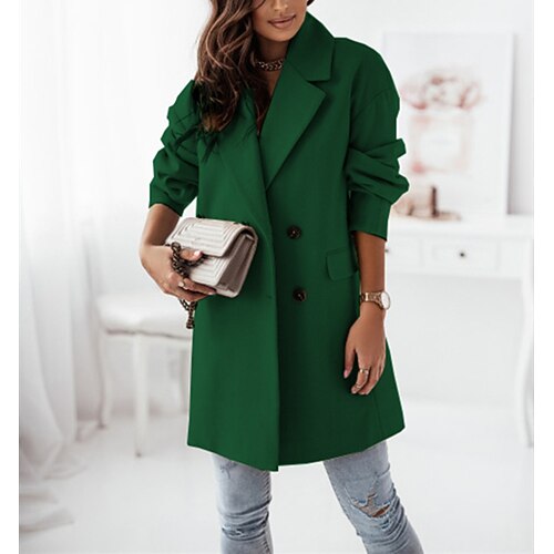 Women's Blazer Office Daily Pocket Single Breasted Turndown Fashion Solid Color Regular Fit Outerwear Long Sleeve Winter Fall Green Black Wine S M L XL XXL
Women's Blazer Office Daily Pocket Single Breasted Turndown Fashion Solid Color Regular Fit Outerwear Long Sleeve Winter Fall Green Black Wine S M L XL XXL