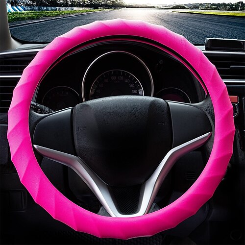 King Company Steering Wheel Cover Anti-Slip Car Steering Wheel Protector Thick Soft Odorless Silicone Leather Texture Steering Cover Great Grip Cover for 15-16 Steering Wheel
King Company Steering Wheel Cover Anti-Slip Car Steering Wheel Protector Thick Soft Odorless Silicone Leather Texture Steering Cover Great Grip Cover for 15-16 Steering Wheel