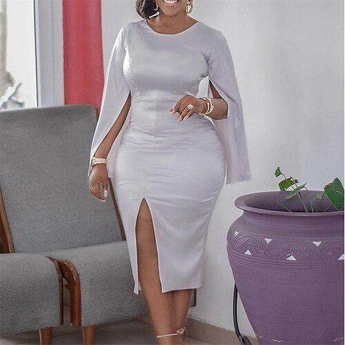 kvinne bryllup gjestekjole semi formell kjole bodycon kappe kjole knelang kjole sølv gul rosa lange ermer ren farge delt høst rund hals stilig vinterkjole høstkjole 2023 s m l xl xxl
kvinne bryllup gjestekjole semi formell kjole bodycon kappe kjole knelang kjole sølv gul rosa lange ermer ren farge delt høst rund hals stilig vinterkjole høstkjole 2023 s m l xl xxl