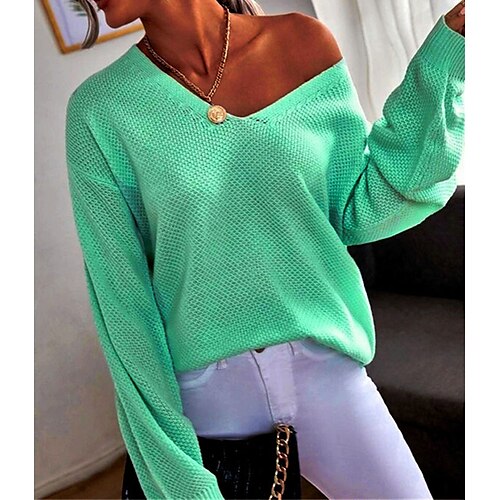 damen pullover pullover waffelstrick gestrickt rein farbe v-ausschnitt stylisch lässig alltag ausgehen herbst winter grün lila s m l / langarm
damen pullover pullover waffelstrick gestrickt rein farbe v-ausschnitt stylisch lässig alltag ausgehen herbst winter grün lila s m l / langarm