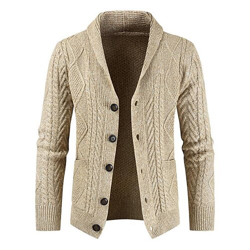 Homens Suéter Sueter Cardigan Waffle Tricotar Cropped Tricotado Côr Sólida Colarinho Chinês Básico à moda Ao ar livre Diário Roupa Inverno Outono Preto Azul M L XL
Homens Suéter Sueter Cardigan Waffle Tricotar Cropped Tricotado Côr Sólida Colarinho Chinês Básico à moda Ao ar livre Diário Roupa Inverno Outono Preto Azul M L XL