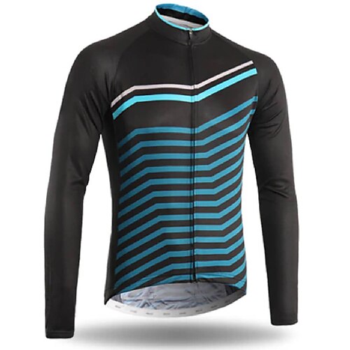 21Grams Men's Cycling Jersey Long Sleeve Bike Top with 3 Rear Pockets Mountain Bike MTB Road Bike Cycling Breathable Quick Dry Moisture Wicking Reflective Strips Blue Blue Yellow Stripes Polyester
21Grams Men's Cycling Jersey Long Sleeve Bike Top with 3 Rear Pockets Mountain Bike MTB Road Bike Cycling Breathable Quick Dry Moisture Wicking Reflective Strips Blue Blue Yellow Stripes Polyester