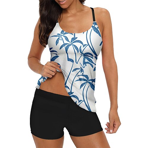 Women's Tankini Two Piece Swimsuit with Boy Shorts Swimwear Bathing Suit Swimwear Blue Quick Dry Swimming Surfing Beach Summer
Women's Tankini Two Piece Swimsuit with Boy Shorts Swimwear Bathing Suit Swimwear Blue Quick Dry Swimming Surfing Beach Summer