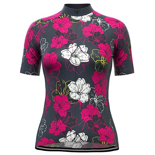 21Grams Women's Cycling Jersey Short Sleeve Bike Top with 3 Rear Pockets Mountain Bike MTB Road Bike Cycling Breathable Quick Dry Moisture Wicking Reflective Strips Black Polyester Spandex Sports
21Grams Women's Cycling Jersey Short Sleeve Bike Top with 3 Rear Pockets Mountain Bike MTB Road Bike Cycling Breathable Quick Dry Moisture Wicking Reflective Strips Black Polyester Spandex Sports