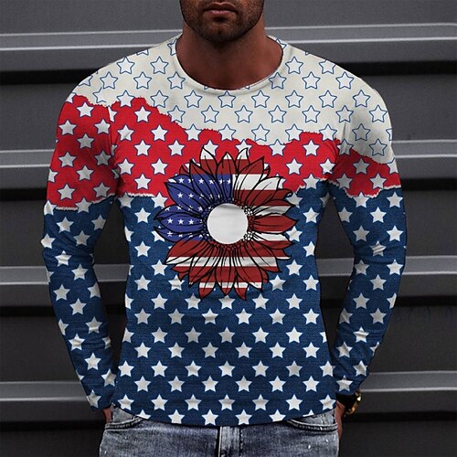 Men's T shirt Tee Tee Graphic Round Neck Blue Long Sleeve 3D Print Casual Daily Print Tops Fashion Designer Comfortable Big and Tall
Men's T shirt Tee Tee Graphic Round Neck Blue Long Sleeve 3D Print Casual Daily Print Tops Fashion Designer Comfortable Big and Tall