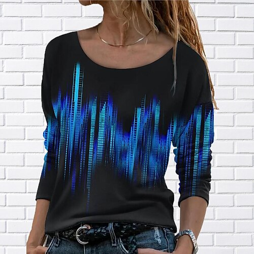 Women's T shirt Tee Floral Butterfly Sparkly Casual Weekend Floral Butterfly Painting T shirt Tee Long Sleeve Print Round Neck Basic Green Blue Purple S / 3D Print
Women's T shirt Tee Floral Butterfly Sparkly Casual Weekend Floral Butterfly Painting T shirt Tee Long Sleeve Print Round Neck Basic Green Blue Purple S / 3D Print