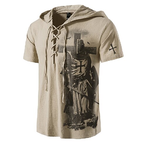 Men's Unisex T shirt Tee Graphic Prints Soldier Hooded Khaki Short Sleeve 3D Print Outdoor Street Lace up Print Tops Basic Sports Designer Casual
Men's Unisex T shirt Tee Graphic Prints Soldier Hooded Khaki Short Sleeve 3D Print Outdoor Street Lace up Print Tops Basic Sports Designer Casual