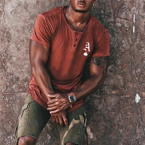 Men's T shirt Tee Hot Stamping Graphic Patterned Letter Crew Neck Street Daily Button-Down Print Short Sleeve Tops Designer Casual Fashion Comfortable Orange / Summer / Sports / Summer
Men's T shirt Tee Hot Stamping Graphic Patterned Letter Crew Neck Street Daily Button-Down Print Short Sleeve Tops Designer Casual Fashion Comfortable Orange / Summer / Sports / Summer