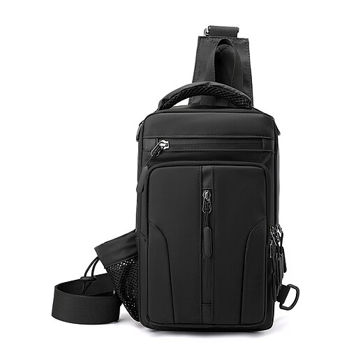 Men's Sling Shoulder Bag Nylon Zipper Solid Color Daily Going out White Black Gray Dark Blue
Men's Sling Shoulder Bag Nylon Zipper Solid Color Daily Going out White Black Gray Dark Blue