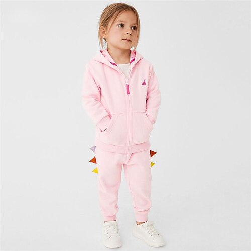 2 Pieces Kids Girls' Hoodie & Pants Clothing Set Outfit Solid Color Long Sleeve Cotton Set Vacation Fashion Casual Winter Fall 2-8 Years Pink
2 Pieces Kids Girls' Hoodie & Pants Clothing Set Outfit Solid Color Long Sleeve Cotton Set Vacation Fashion Casual Winter Fall 2-8 Years Pink