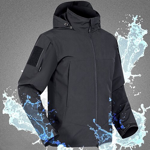 Men's Hiking Jacket Hiking Windbreaker Military Tactical Jacket Outdoor Windproof Breathable Water Resistant Quick Dry Hoodie Top Hunting Camping / Hiking / Caving thin / Multi Pockets
Men's Hiking Jacket Hiking Windbreaker Military Tactical Jacket Outdoor Windproof Breathable Water Resistant Quick Dry Hoodie Top Hunting Camping / Hiking / Caving thin / Multi Pockets