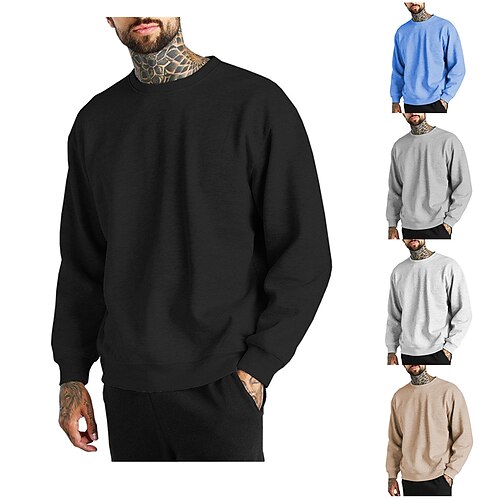 35% cotton Men's Sweatshirt Pullover Solid Color Sports Outdoor Daily Sports Basic Casual Hoodies Sweatshirts White Black Blue
35% cotton Men's Sweatshirt Pullover Solid Color Sports Outdoor Daily Sports Basic Casual Hoodies Sweatshirts White Black Blue