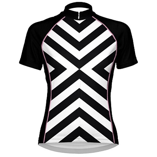 21Grams Women's Cycling Jersey Short Sleeve Bike Top with 3 Rear Pockets Mountain Bike MTB Road Bike Cycling Breathable Quick Dry Moisture Wicking Black White Geometic Spandex Polyester Sports
21Grams Women's Cycling Jersey Short Sleeve Bike Top with 3 Rear Pockets Mountain Bike MTB Road Bike Cycling Breathable Quick Dry Moisture Wicking Black White Geometic Spandex Polyester Sports