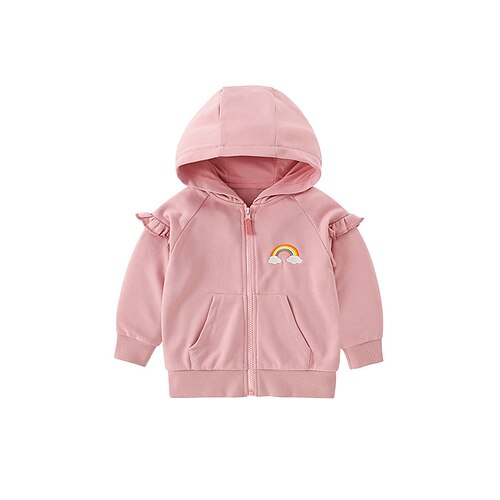 Kids Girls' Coat Outerwear Rainbow Long Sleeve Zipper Coat Daily Cotton Active Adorable Pink Fall 3-8 Years
Kids Girls' Coat Outerwear Rainbow Long Sleeve Zipper Coat Daily Cotton Active Adorable Pink Fall 3-8 Years