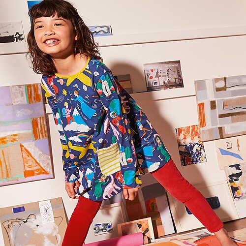 Kids Girls' Dress Cartoon A Line Dress Asymmetrical Dress Daily Cotton Long Sleeve Casual Dress Winter Blue
Kids Girls' Dress Cartoon A Line Dress Asymmetrical Dress Daily Cotton Long Sleeve Casual Dress Winter Blue