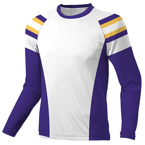 Men's Downhill Jersey Long Sleeve White Patchwork Bike Breathable Quick Dry Polyester Spandex Sports Patchwork Clothing Apparel / Stretchy
Men's Downhill Jersey Long Sleeve White Patchwork Bike Breathable Quick Dry Polyester Spandex Sports Patchwork Clothing Apparel / Stretchy