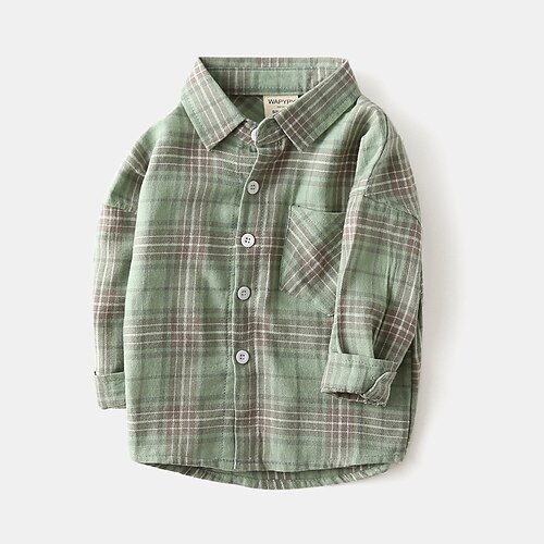 Kids Boys Shirt Long Sleeve Plaid Green Children Tops Fall Winter Fashion Daily Daily Regular Fit 3-6 Years
Kids Boys Shirt Long Sleeve Plaid Green Children Tops Fall Winter Fashion Daily Daily Regular Fit 3-6 Years