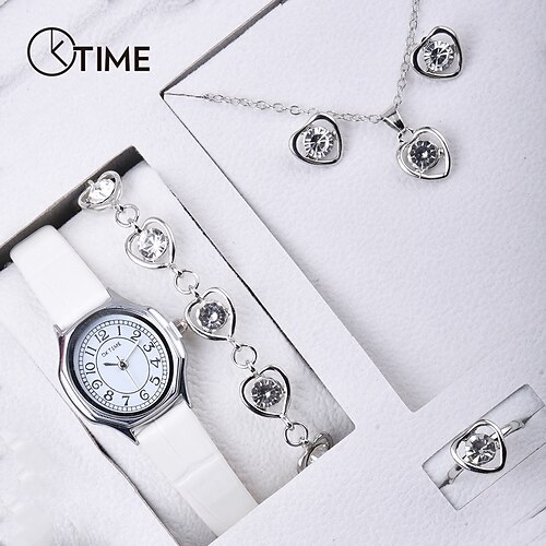 6pcs/SetFashion Oktime Ladies Women Quartz Watches Dress Watch With Jewelry Set
6pcs/SetFashion Oktime Ladies Women Quartz Watches Dress Watch With Jewelry Set