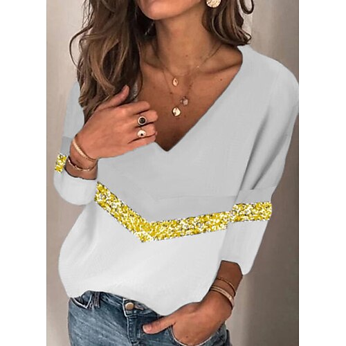 Women's Sweatshirt Pullover Active Streetwear Print Green Blue Gray Color Block Daily V Neck Long Sleeve S M L XL XXL / 3D Print
Women's Sweatshirt Pullover Active Streetwear Print Green Blue Gray Color Block Daily V Neck Long Sleeve S M L XL XXL / 3D Print
