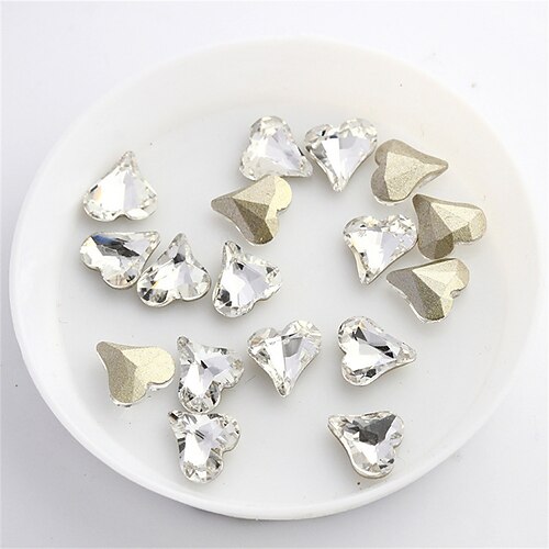 20 Pcs Crooked Heart Pointed Bottom Drill Manicure Diamond Nail Decoration Special-shaped Glass Drill Love Peach Heart Nail Manicure
20 Pcs Crooked Heart Pointed Bottom Drill Manicure Diamond Nail Decoration Special-shaped Glass Drill Love Peach Heart Nail Manicure