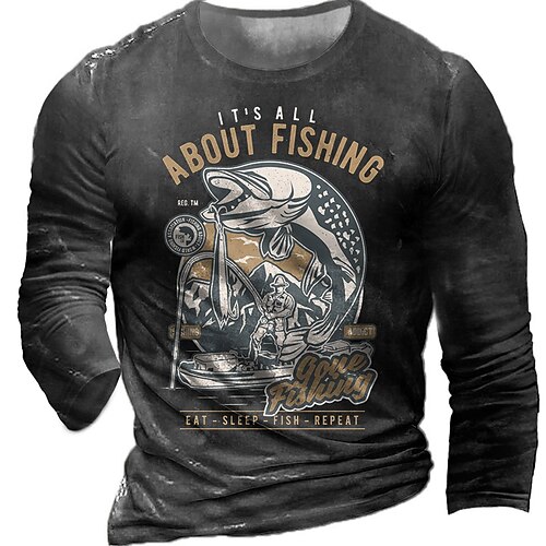 Men's T shirt Tee Tee Graphic Round Neck Black Army Green Khaki Navy Blue Long Sleeve 3D Print Casual Daily Print Tops Fashion Designer Comfortable Big and Tall
Men's T shirt Tee Tee Graphic Round Neck Black Army Green Khaki Navy Blue Long Sleeve 3D Print Casual Daily Print Tops Fashion Designer Comfortable Big and Tall
