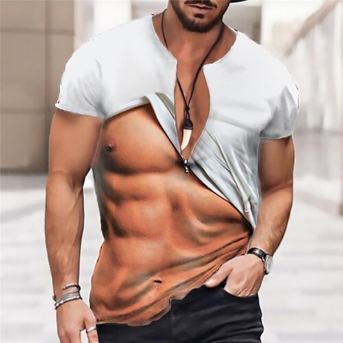 Men's Unisex T shirt Tee 3D Print Graphic Prints Muscle Crew Neck Street Daily Zipper Print Short Sleeve Tops Designer Casual Classic Big and Tall White / Summer
Men's Unisex T shirt Tee 3D Print Graphic Prints Muscle Crew Neck Street Daily Zipper Print Short Sleeve Tops Designer Casual Classic Big and Tall White / Summer