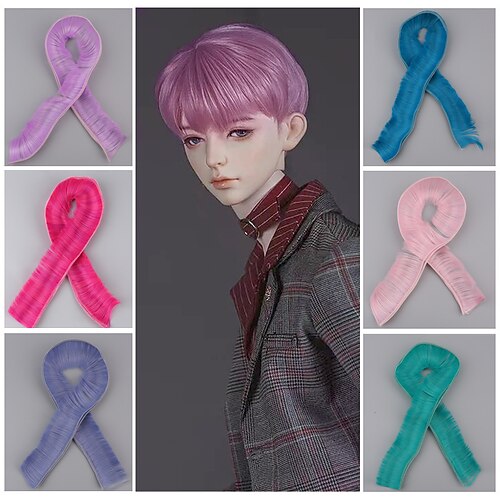 Small Cloth Ob SD BJD Doll Short Hair Row Modified with Wig Material DIY Curved Bangs
Small Cloth Ob SD BJD Doll Short Hair Row Modified with Wig Material DIY Curved Bangs
