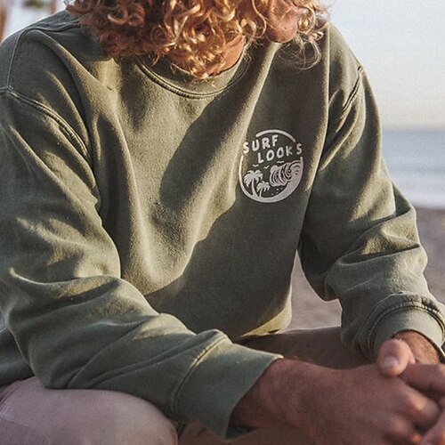 Men's Sweatshirt Pullover Graphic Letter Print Daily Holiday Going out Hot Stamping Casual Streetwear Hoodies Sweatshirts Light Green
Men's Sweatshirt Pullover Graphic Letter Print Daily Holiday Going out Hot Stamping Casual Streetwear Hoodies Sweatshirts Light Green
