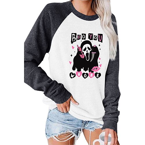 Mujer Camiseta Rojo Azul Piscina Verde Trébol Bloque de color Cráneos Manga Larga Víspera de Todos los Santos Casual Básico Víspera de Todos los Santos Escote Redondo Regular S
Mujer Camiseta Rojo Azul Piscina Verde Trébol Bloque de color Cráneos Manga Larga Víspera de Todos los Santos Casual Básico Víspera de Todos los Santos Escote Redondo Regular S