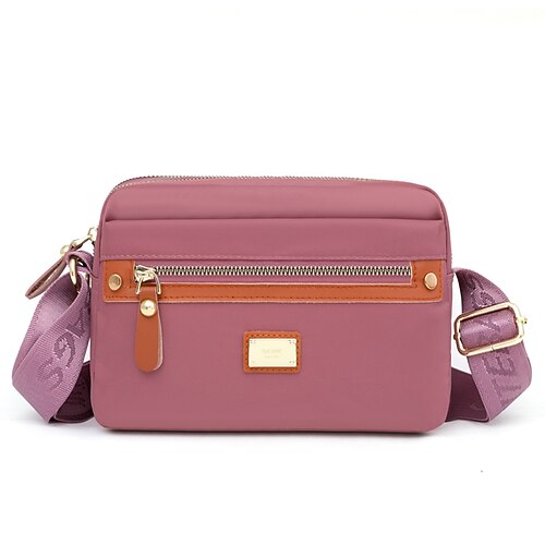 Women's Crossbody Bag Shoulder Bag Oxford Cloth Nylon Buttons Zipper Solid Color Daily Outdoor Black Blue Purple Pink
Women's Crossbody Bag Shoulder Bag Oxford Cloth Nylon Buttons Zipper Solid Color Daily Outdoor Black Blue Purple Pink